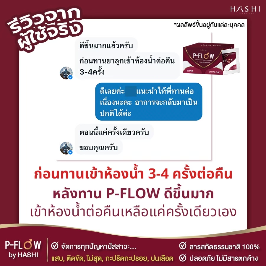 รีวิว_P-FLOW_ต่อมลูกหมากโต_1